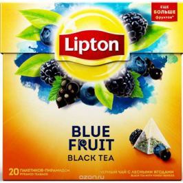 Lipton Blue Fruit Tea черный чай в пирамидках, 20 шт