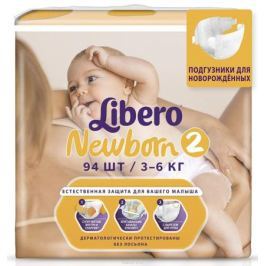 Libero Подгузники Newborn Size 2 (3-6 кг) 94 шт