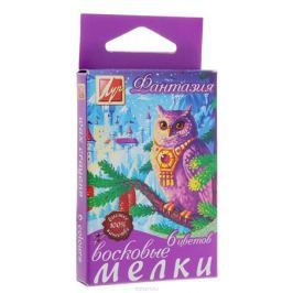 Луч Набор восковых мелков Фантазия Сова 6 цветов